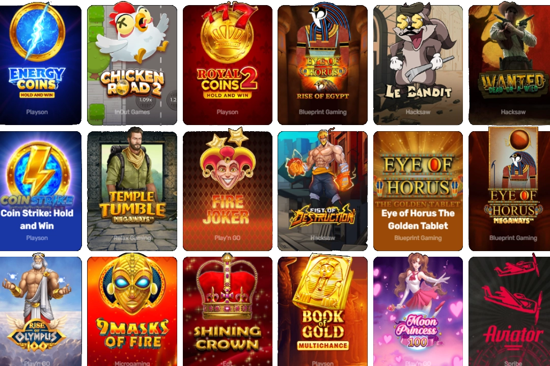 New Casino Games at Wino